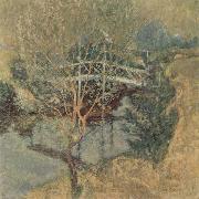 John Henry Twachtman The White Bridge, oil